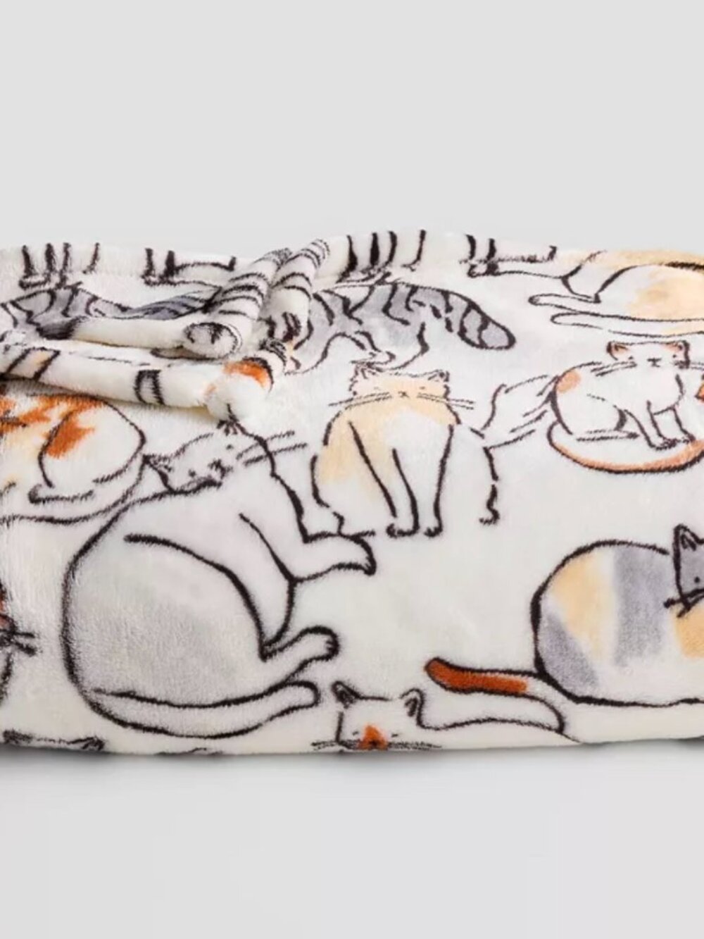 Cats Printed Oversized Plush Throw Blanket 5x6 ft - The Big One - Picture 4 of 4